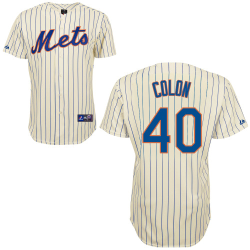 Bartolo Colon #40 Youth Baseball Jersey-New York Mets Authentic Home White Cool Base MLB Jersey